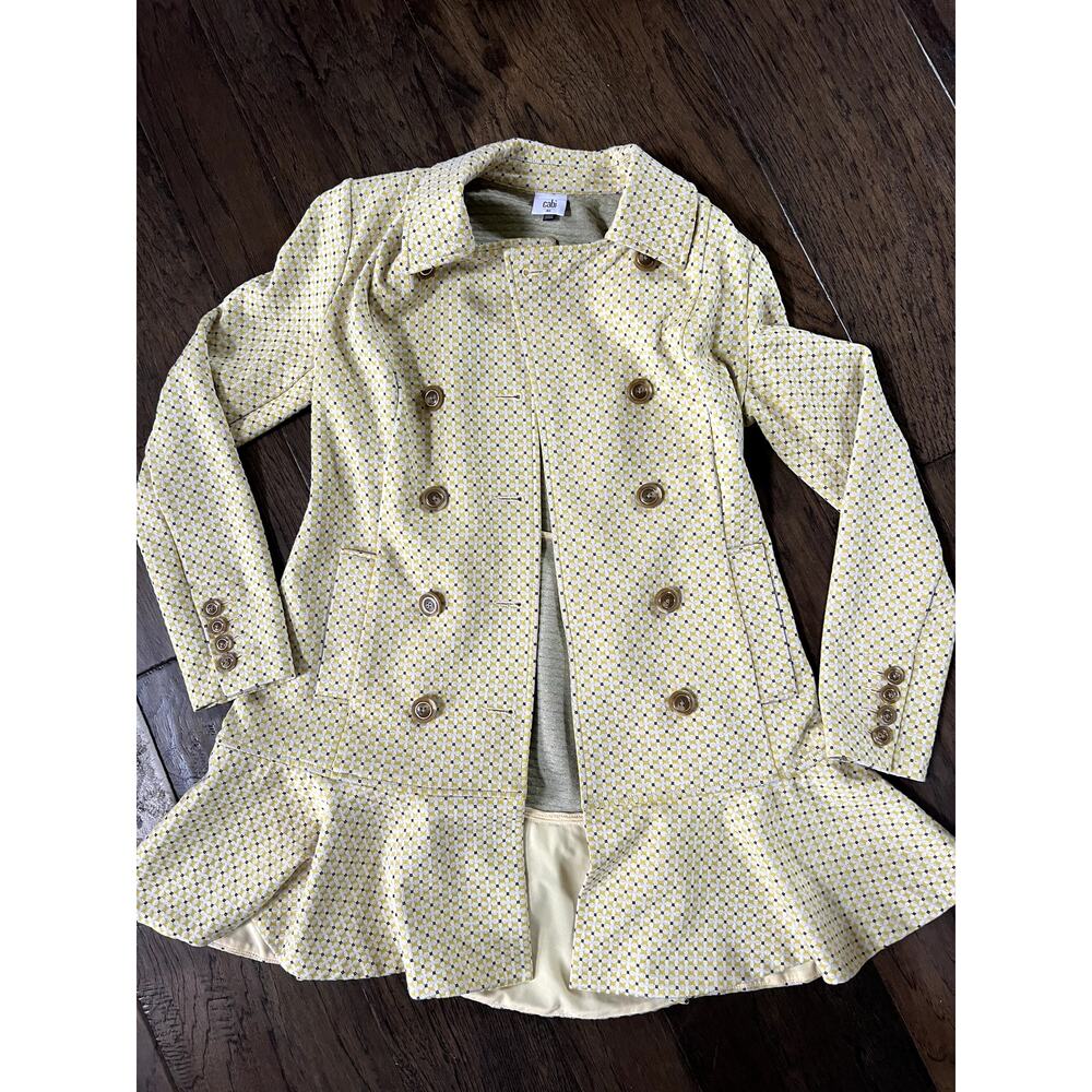 Cabi Yellow Peplum Jacket - Women's XS‎ - Excellent!